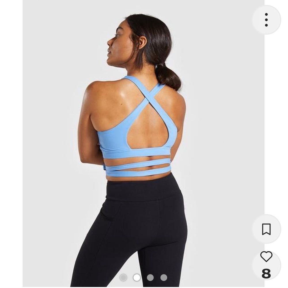 Gymshark wrap sports bra size Medium - Picture 2 of 5